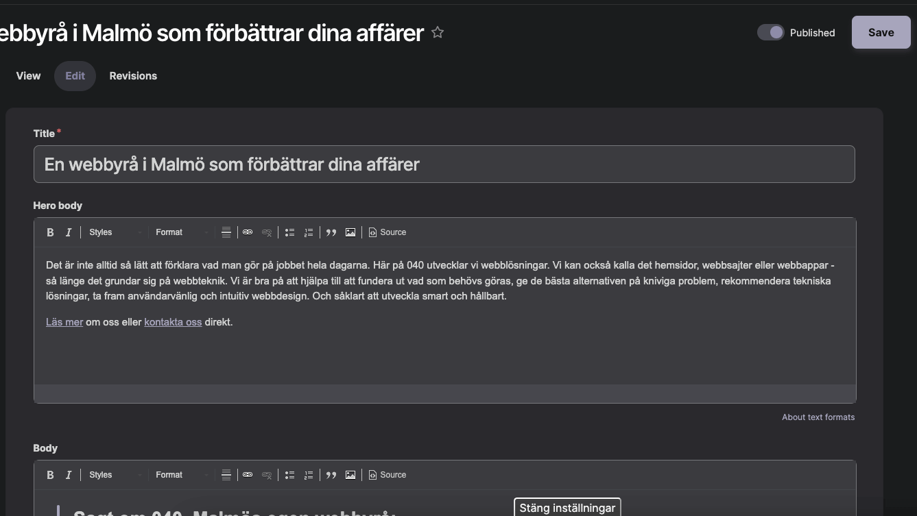 Gin darkmode