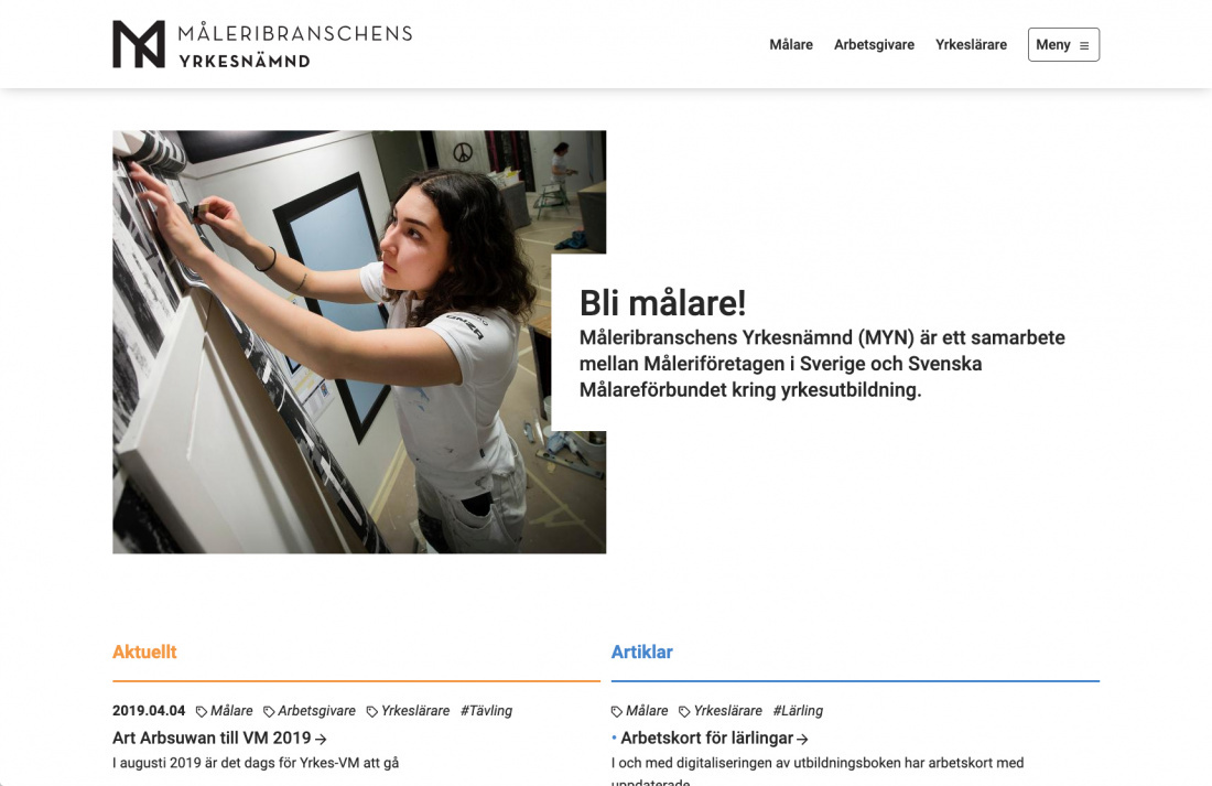 Startsida Måleribranschens Yrkesnämnd 